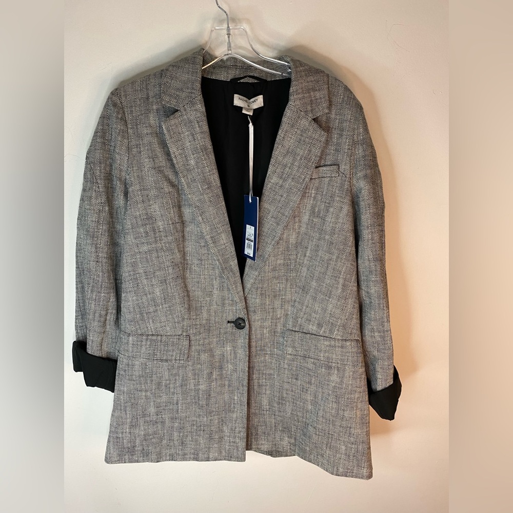 Rachel Comey Charcoal Checkered Blazer